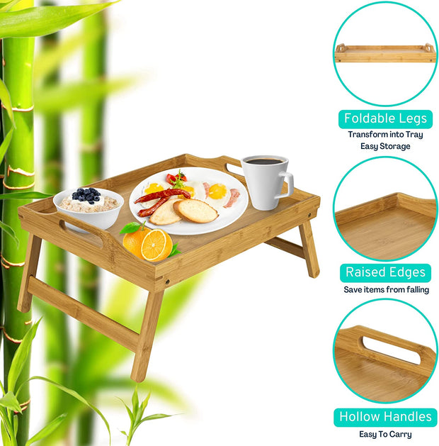 Bamboo Lap Desk Breakfast Trays