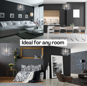Klass Teardrop Acrylic Chrome Finish Pendant Light Shade or Lamp Shade for Living Room, Bedroom, Kitchen, Hallway