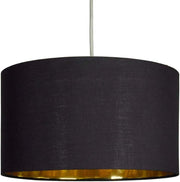 Modern Fabric Easy Fit Pendant Light Shades/Lampshades for Ceiling Lights, Golden inner