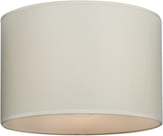 Modern Fabric Easy Fit Pendant Light Shades/Lampshades for Ceiling Lights, White inner