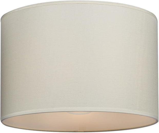 Modern Fabric Easy Fit Pendant Light Shades/Lampshades for Ceiling Lights, White inner
