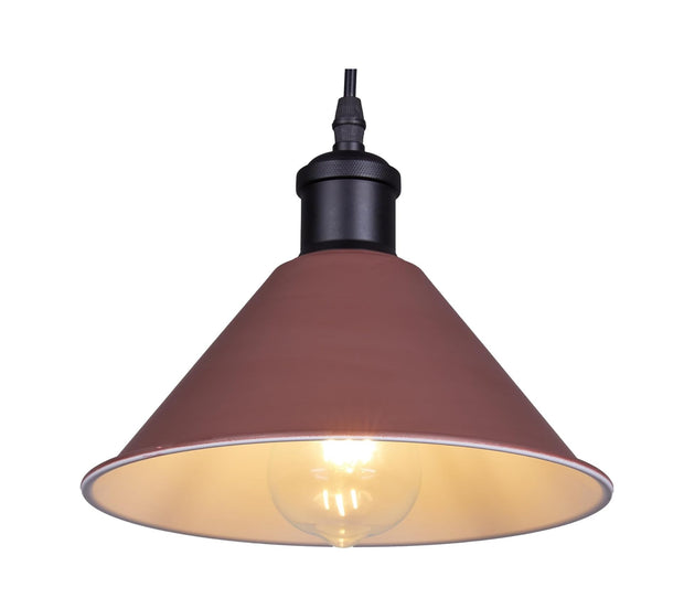 Retro Cone Metal Easy Fit Pendant Lampshades for Ceiling Lights