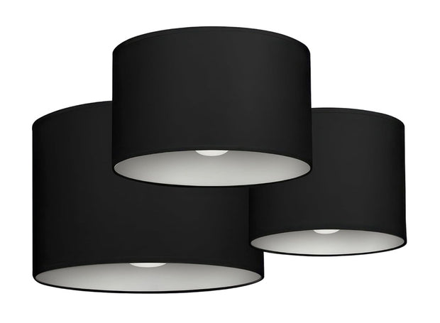 Set of 3 Fabric Lamp Shades or Light Shades 8" 10" & 12"