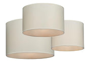 Set of 3 Fabric Lamp Shades or Light Shades 8" 10" & 12"
