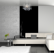 Klass Teardrop Acrylic Chrome Finish Pendant Light Shade or Lamp Shade for Living Room, Bedroom, Kitchen, Hallway