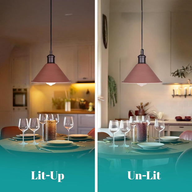 Retro Cone Metal Easy Fit Pendant Lampshades for Ceiling Lights