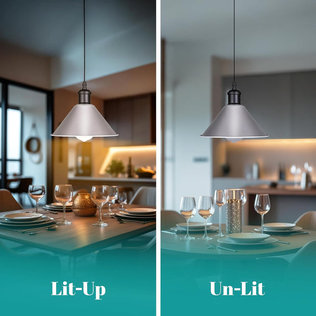 Retro Cone Metal Easy Fit Pendant Lampshades for Ceiling Lights