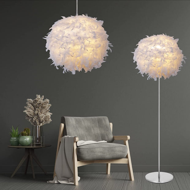 Modern Feather Ceiling Light Shade or Lampshade