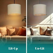 Set of 3 Fabric Lamp Shades or Light Shades 8" 10" & 12"