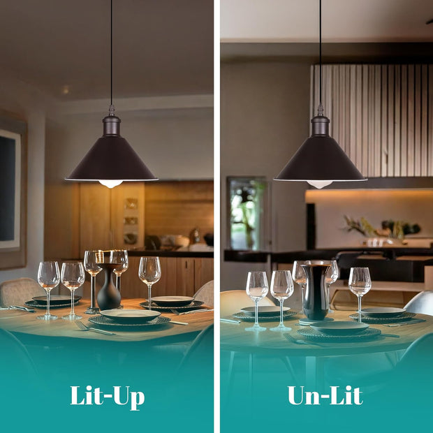 Retro Cone Metal Easy Fit Pendant Lampshades for Ceiling Lights