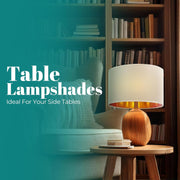 Modern Fabric Easy Fit Pendant Light Shades/Lampshades for Ceiling Lights, Golden inner