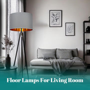 Modern Fabric Easy Fit Pendant Light Shades/Lampshades for Ceiling Lights, Golden inner