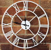 Vintage Skeleton  Clock White - Klass Home