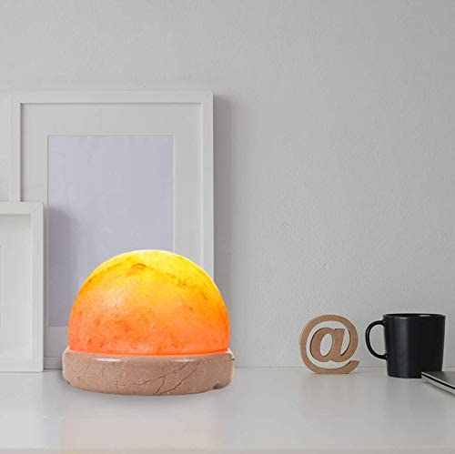 3-5 kg Round Salt Lamp with Marble Base