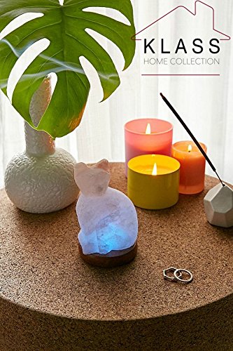 Cat shaped Colour Changing LED Salt Lamp - Klass Home