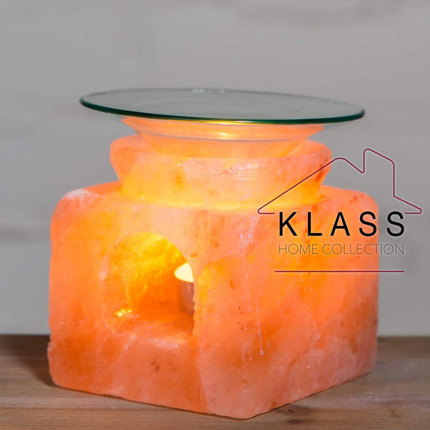 Cube Shaped Himalayan Salt Oil Burner - Klass Home