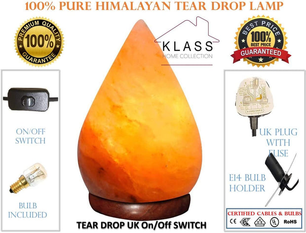 Tear Drop Salt Lamp