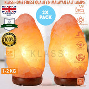 2 Pack | 1-2 KG Small Himalayan Natural Salt Lamp
