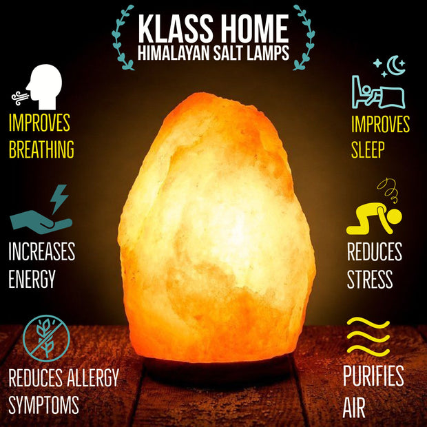 Extra Large Natural Salt Rock Lamp 7-10kg - Klass Home