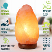 Medium Natural Salt Rock Lamp 2-3kg - Klass Home