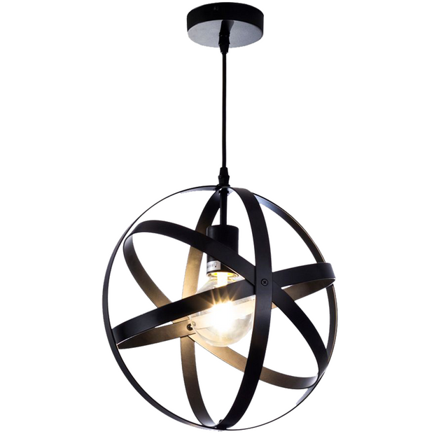 Black sphere light fixture deals