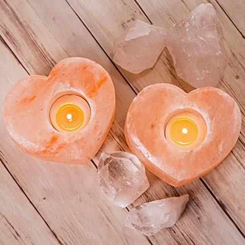 Heart Shaped Salt Tea light - Klass Home